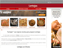 Tablet Screenshot of lentejas.net